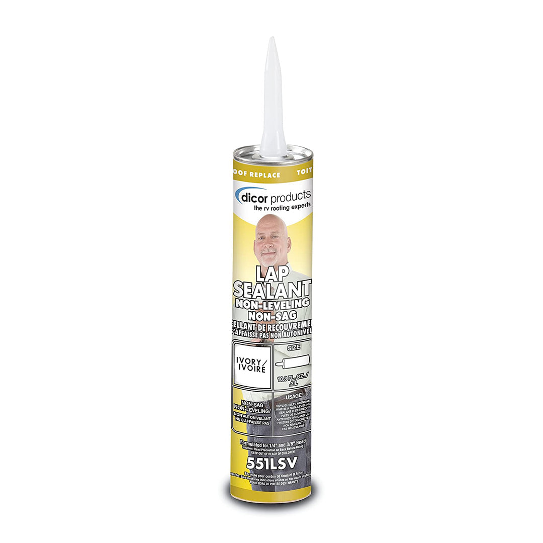 Dicor, 10.3oz Non-Leveling/Non-Sag Lap Sealant Ivory