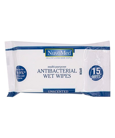 NuvoMed, 15 CT ANTIBACTERIAL WIPES