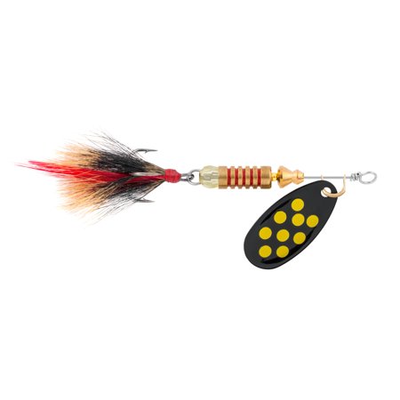 Bishop Distributing Inc., 1/8oz Black Fire Spinner Yellow