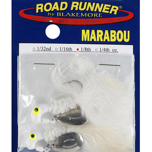 Bishop Distributing Inc., 1/8oz R-Runner Maribou White