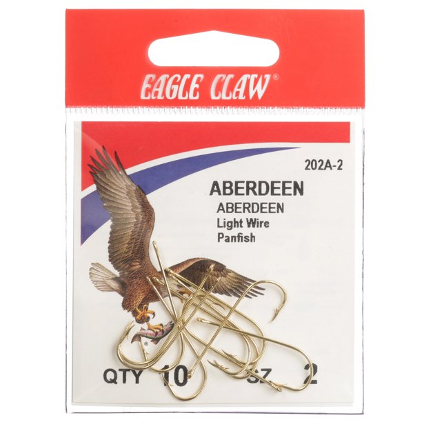 Eagle Claw, #2 Aberdeen Hook 10-Pack