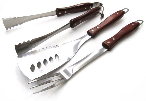 Atwood, 21ST CENTURY BBQ TOOL SET WOOD