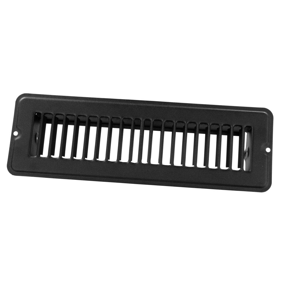 JR Products, 2X10 Floor Register with Dampered, Black 02-29135