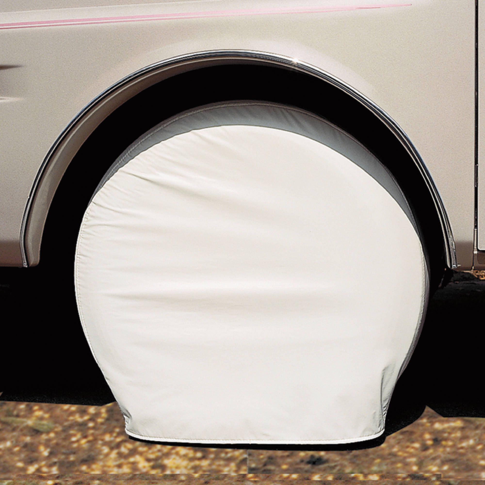 Adco, 30"-32" White Wheel Cover, Set of 2