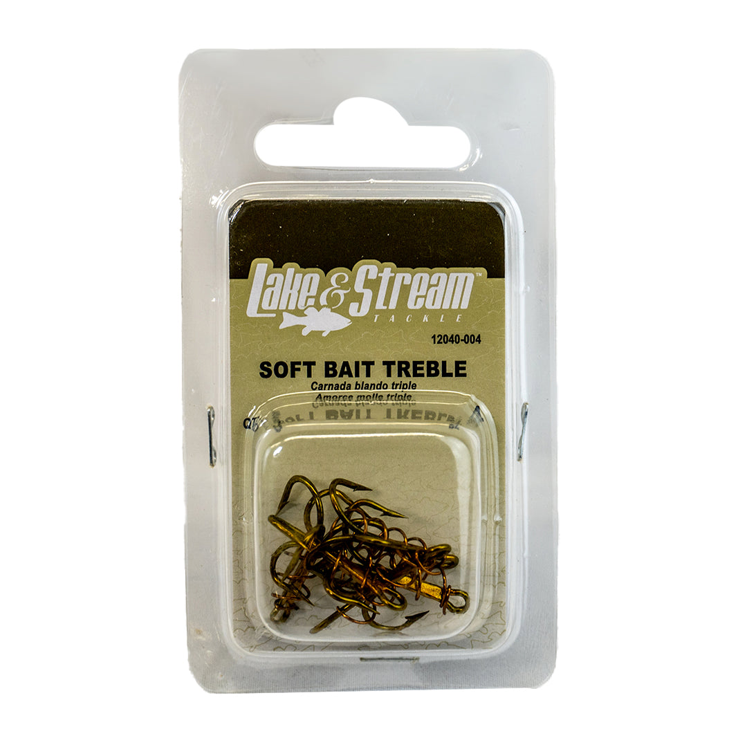 Eagle Claw, #4 Doby Treble 5-Pack Bronze