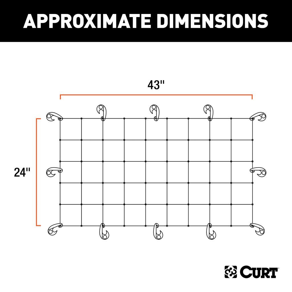 Curt, 43" X 24" Cargo Net