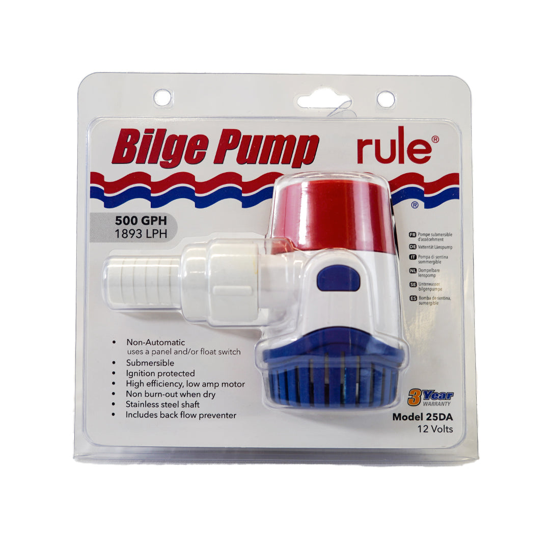 Rule, 500 Gph Rule Bilge Pump