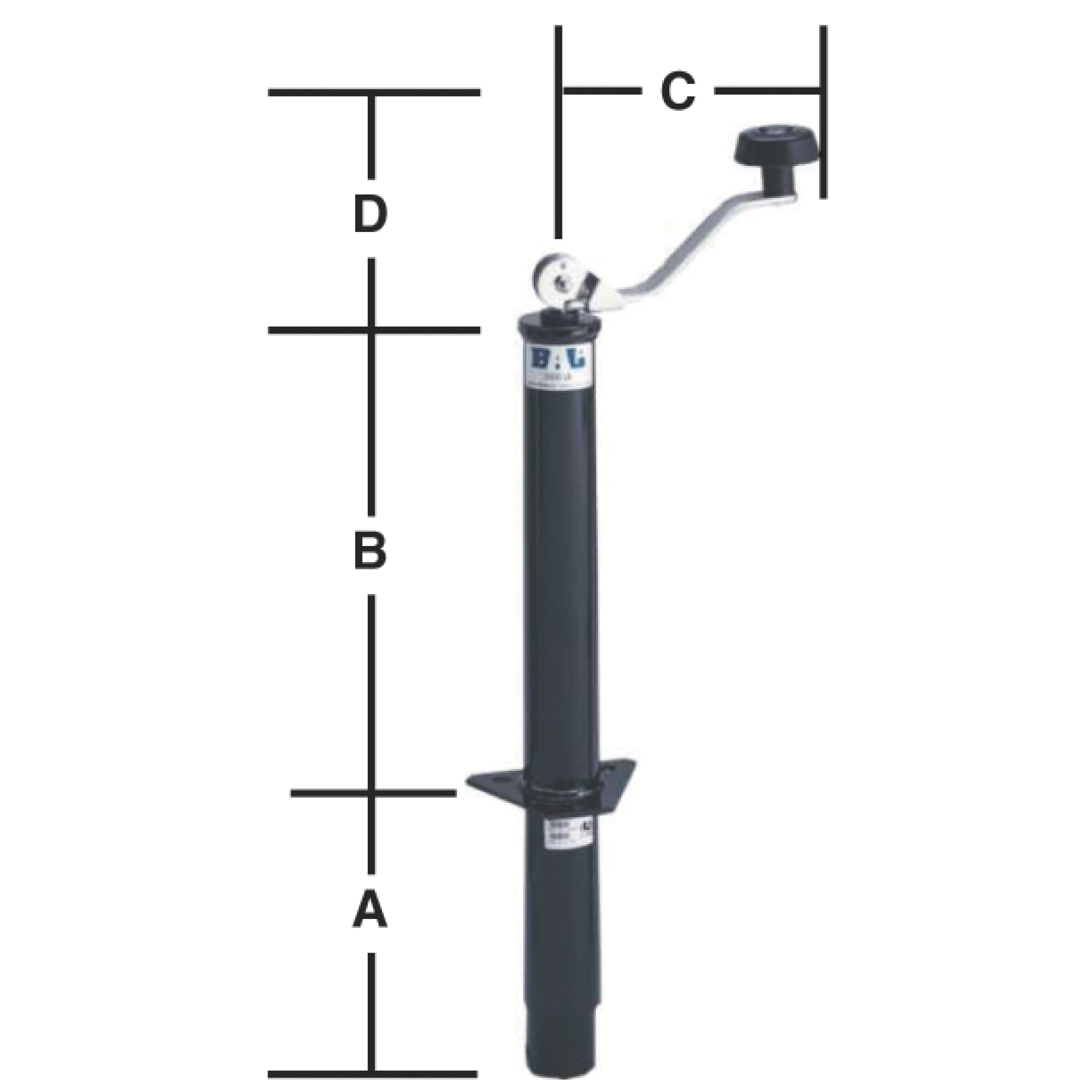 BAL RV, 5000lb Topwind Tongue Jack