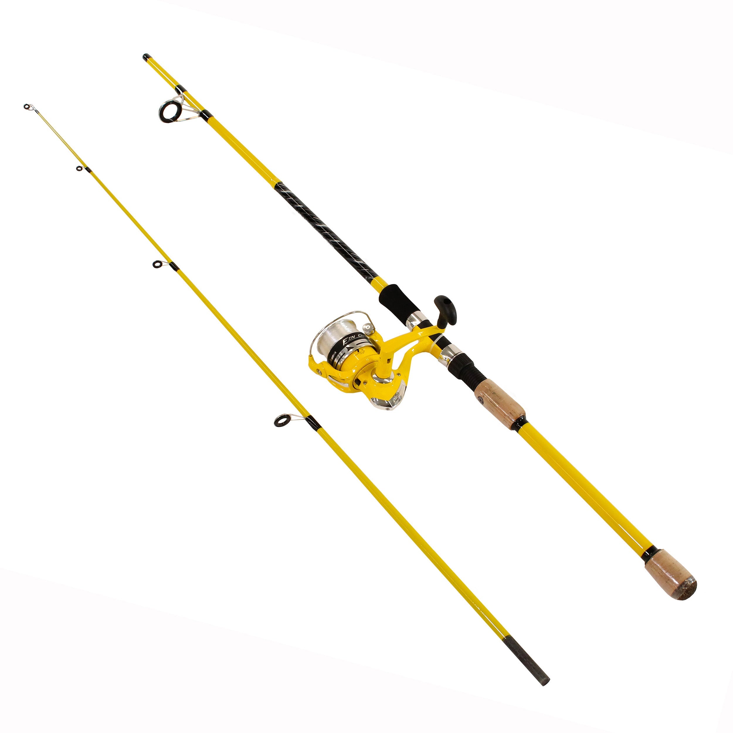 Bishop Distributing Inc., 6.5' Finchaser Spin Combo Yellow