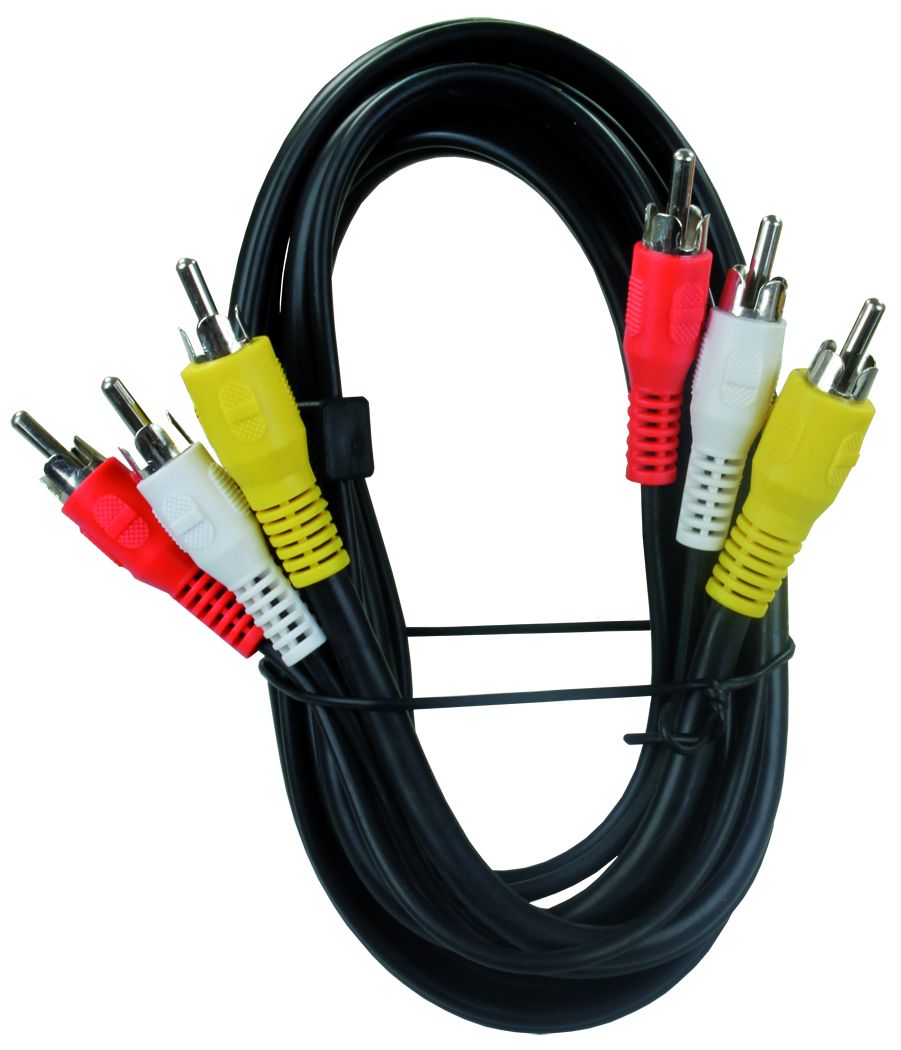 JR Products, 6‘ RCA/AV Tri Cable Jumper