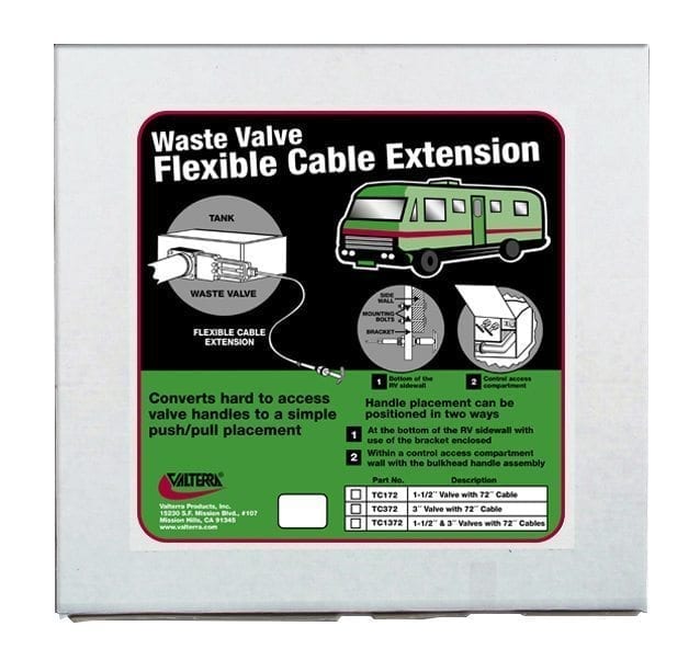 Valterra, 72" Sewer Waste Valve Kit (1-1/2” Valve)