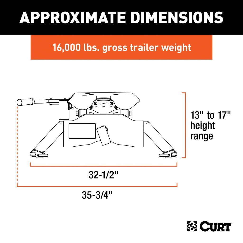 Curt, A16 5th Wheel Hitch (16120)