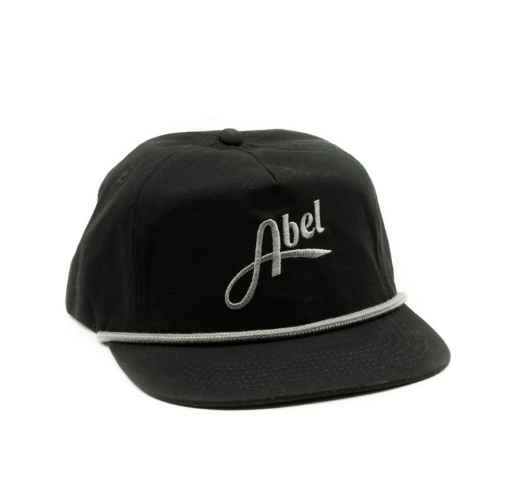 Abel Reels, Abel Canvas Flat Bill Hat - Black