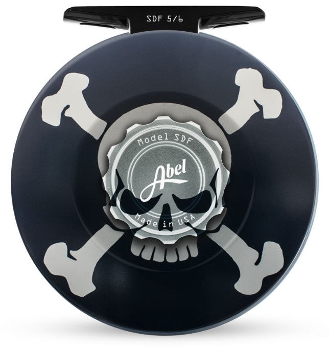 Abel Reels, Abel SDF 5/6 Fly Reel - Custom Skull and Crossbones