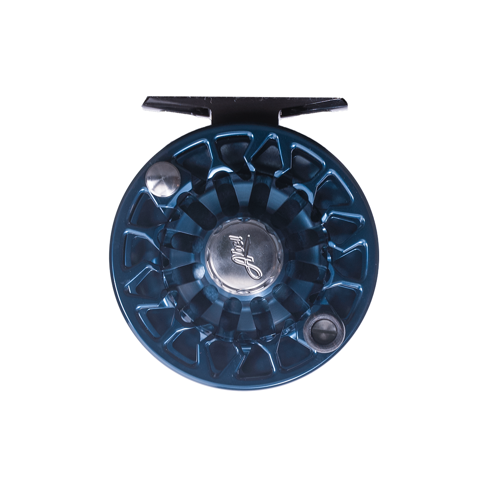 Abel Reels, Abel SDF Fly Reel - Custom 4/5 Wandering Blue Lines Trout - Deep Blue