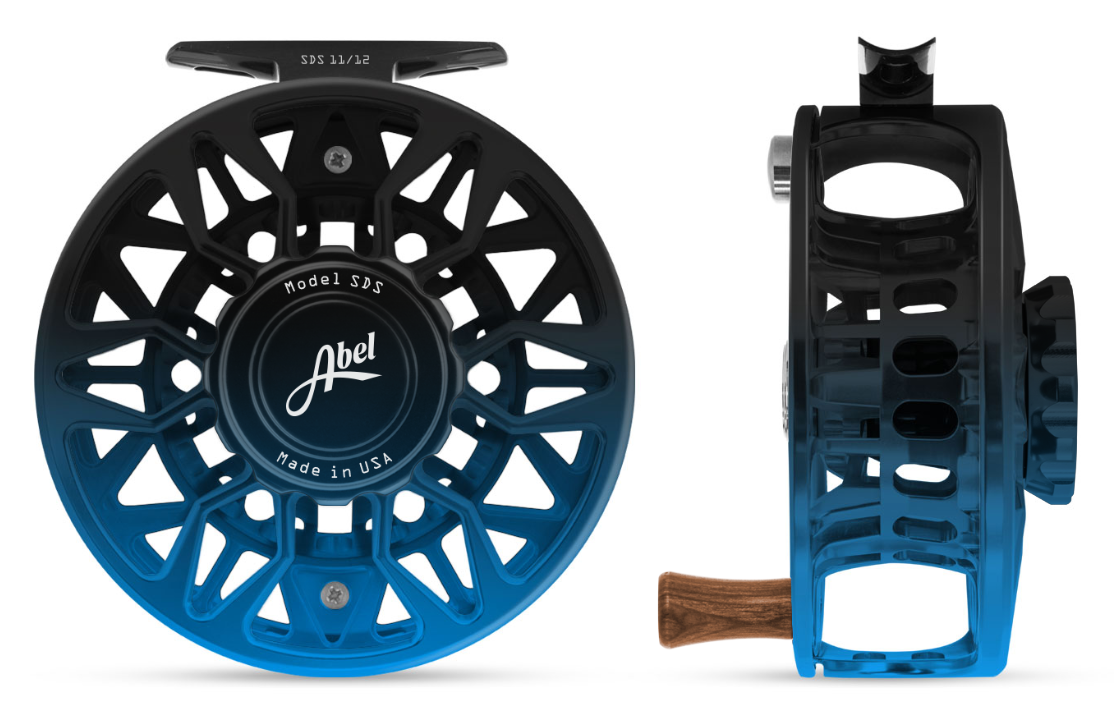 Abel Reels, Abel Sealed Drag Salt (SDS) Fly Reel - Custom 11/12 Black/Blue Fade Zebra Drag Knob