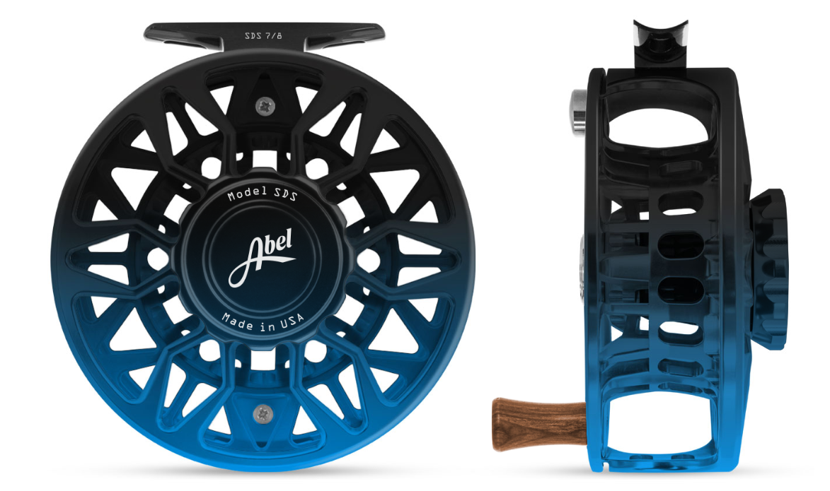 Abel Reels, Abel Sealed Drag Salt (SDS) Fly Reel - Custom 7/8 Black/Blue Fade Zebra Drag Knob