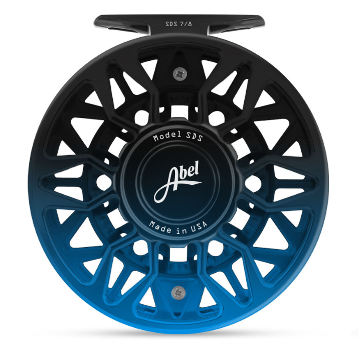 Abel Reels, Abel Sealed Drag Salt (SDS) Fly Reel - Custom 7/8 Black/Blue Fade Zebra Drag Knob