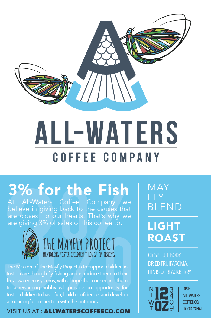 All-Waters Coffee, All-Waters Coffee Mayfly Blend 12oz