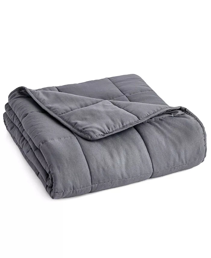 Sutton Home Furnishings, Antimicrobial Microfiber Weighted Blanket - Charcoal