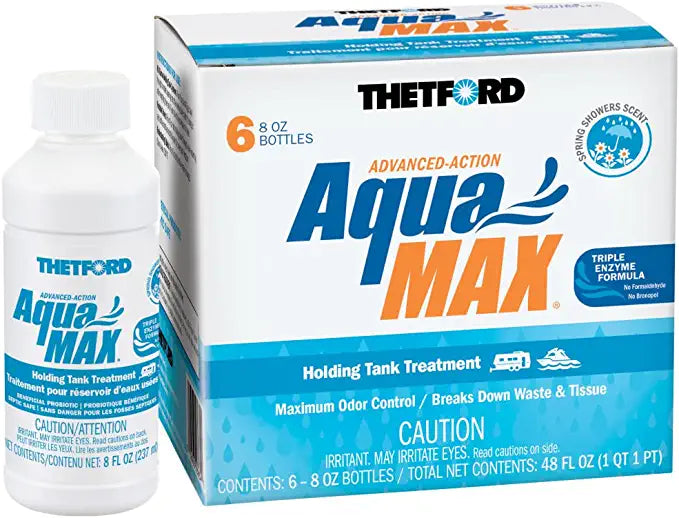 Thetford, AquaMax Holding Tank Treatment Spring Showers 8 oz - 6pk