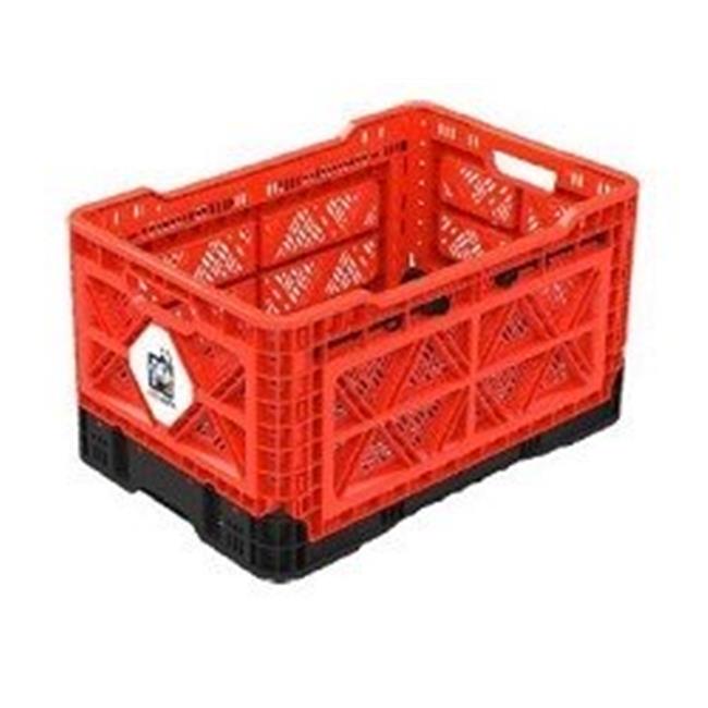 Big Ant, BIGANT Heavy Duty Collapsible & Stackable Plastic Milk Crate Orange