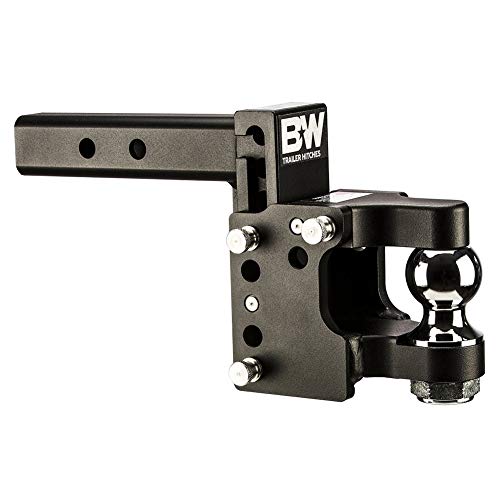 B&W, B&W Hitches 8" Black Tow & Stow 2" Ball Pintle