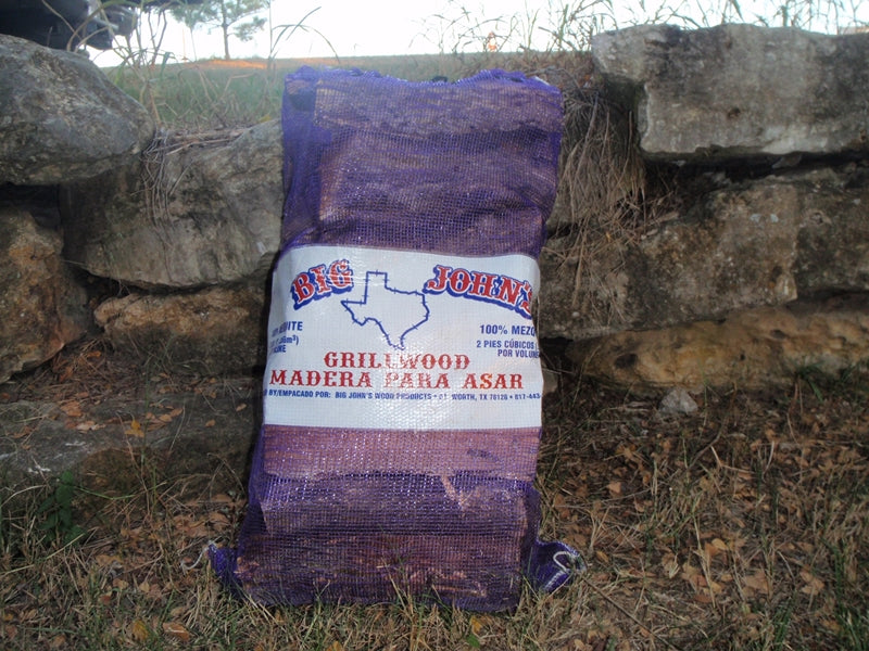 Big John's Firewood, Bags Mesquite Grillwood Logs 3698 Cubic Inches