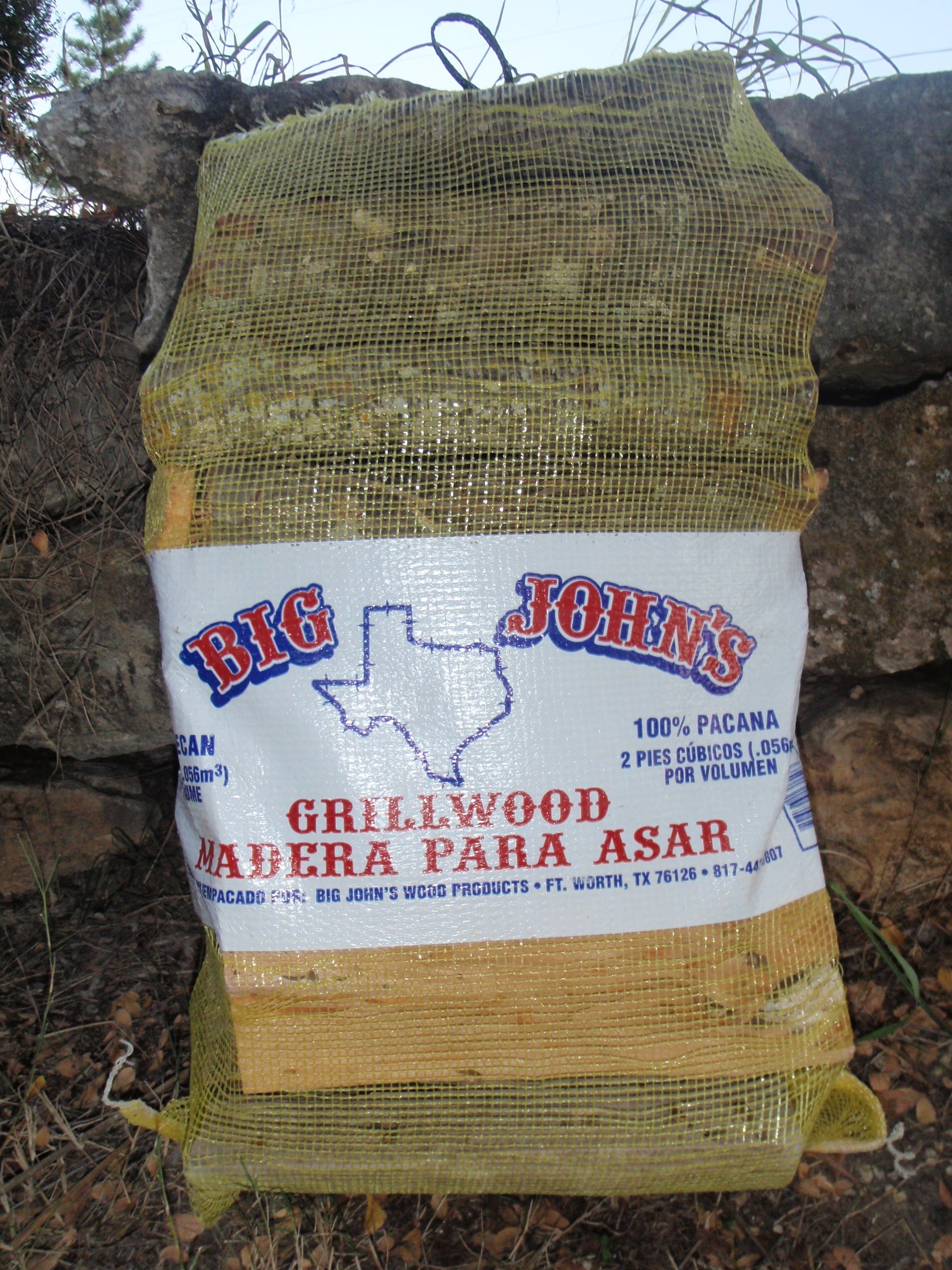 Big John's Firewood, Bags Pecan Grillwood Logs 3698 Cubic Inches