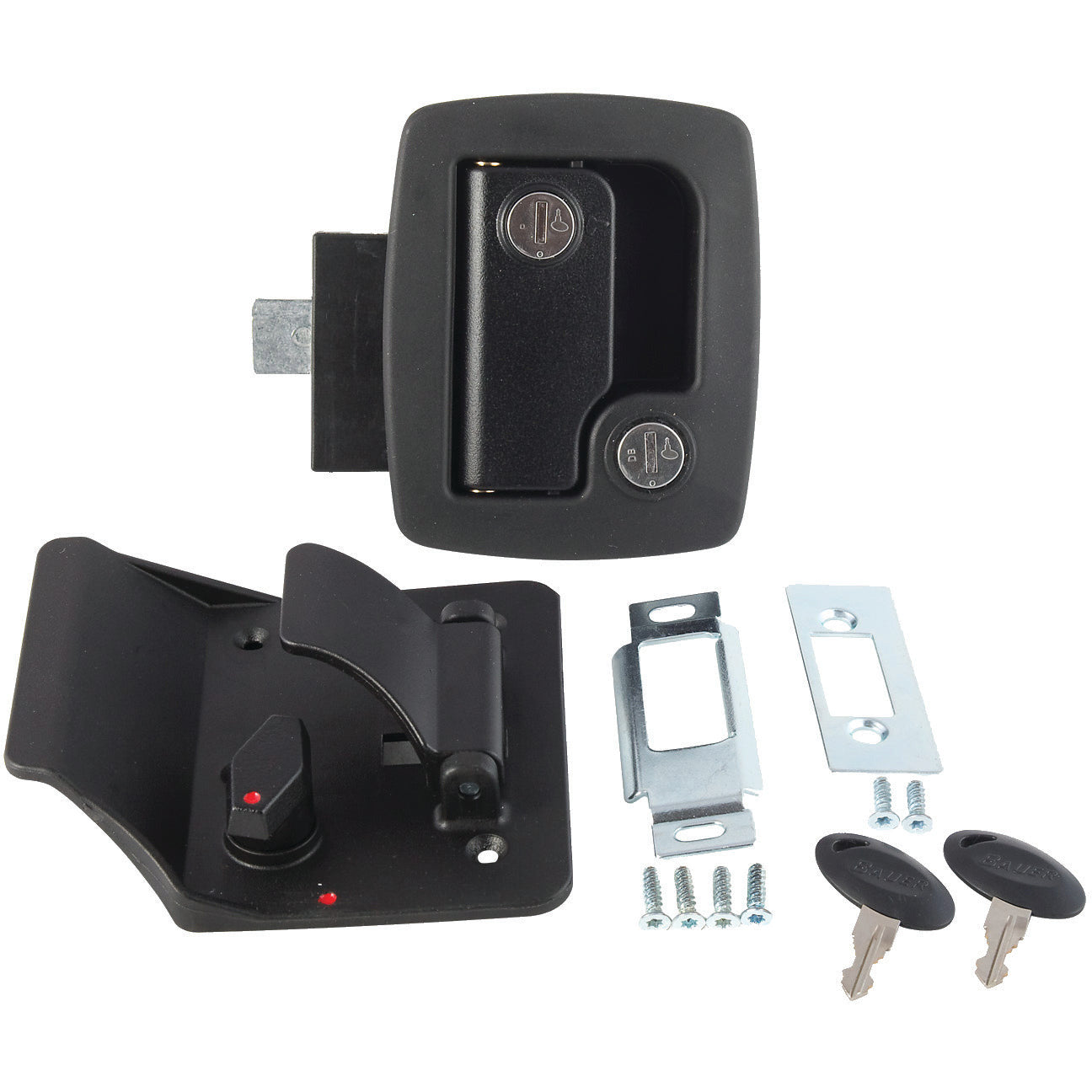 AP Products, Bauer Entry Door Lock, RV Entrance Lock-Black, 013-520