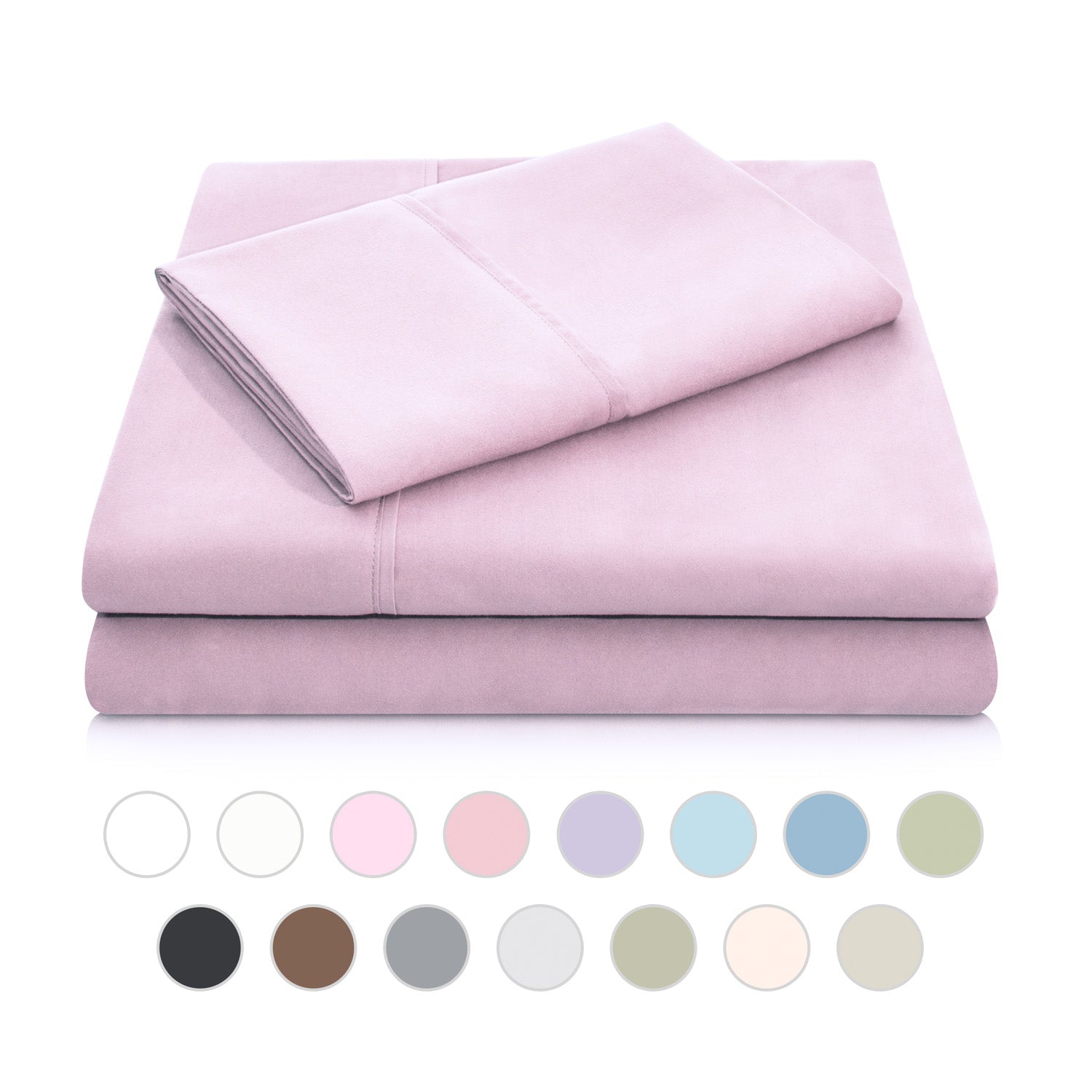 MD Mattress, Blush Queen Brushed Microfiber Cotton Sheet Set