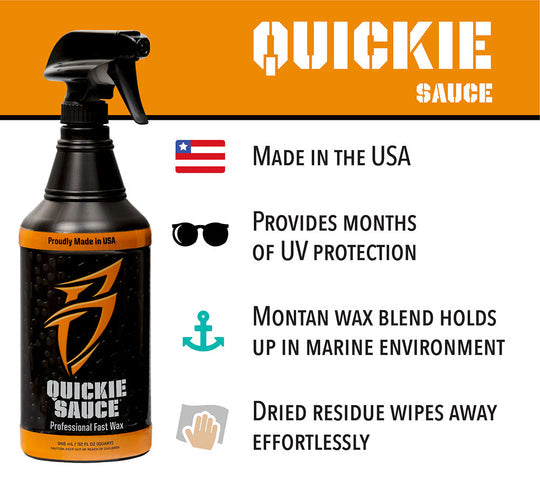 Land 'N' Sea, Boat Bling Quickie Sauce Premium High-Gloss Fast Wax 32oz