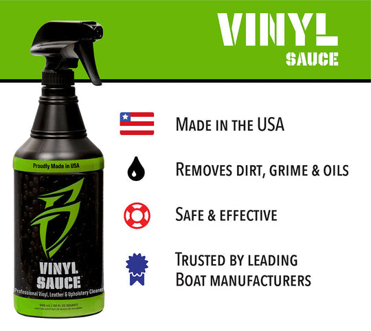 Land 'N' Sea, Boat Bling Vinyl Sauce Premium Vinyl and Leather Cleaner, Gallon Refill