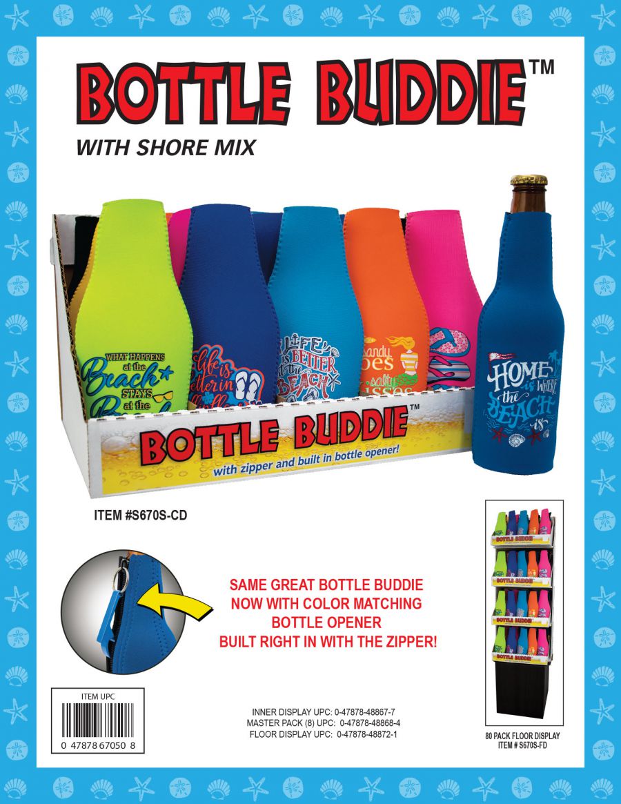 Bishop Distributing Inc., Bottle Buddies Shore Mix W/ Openers