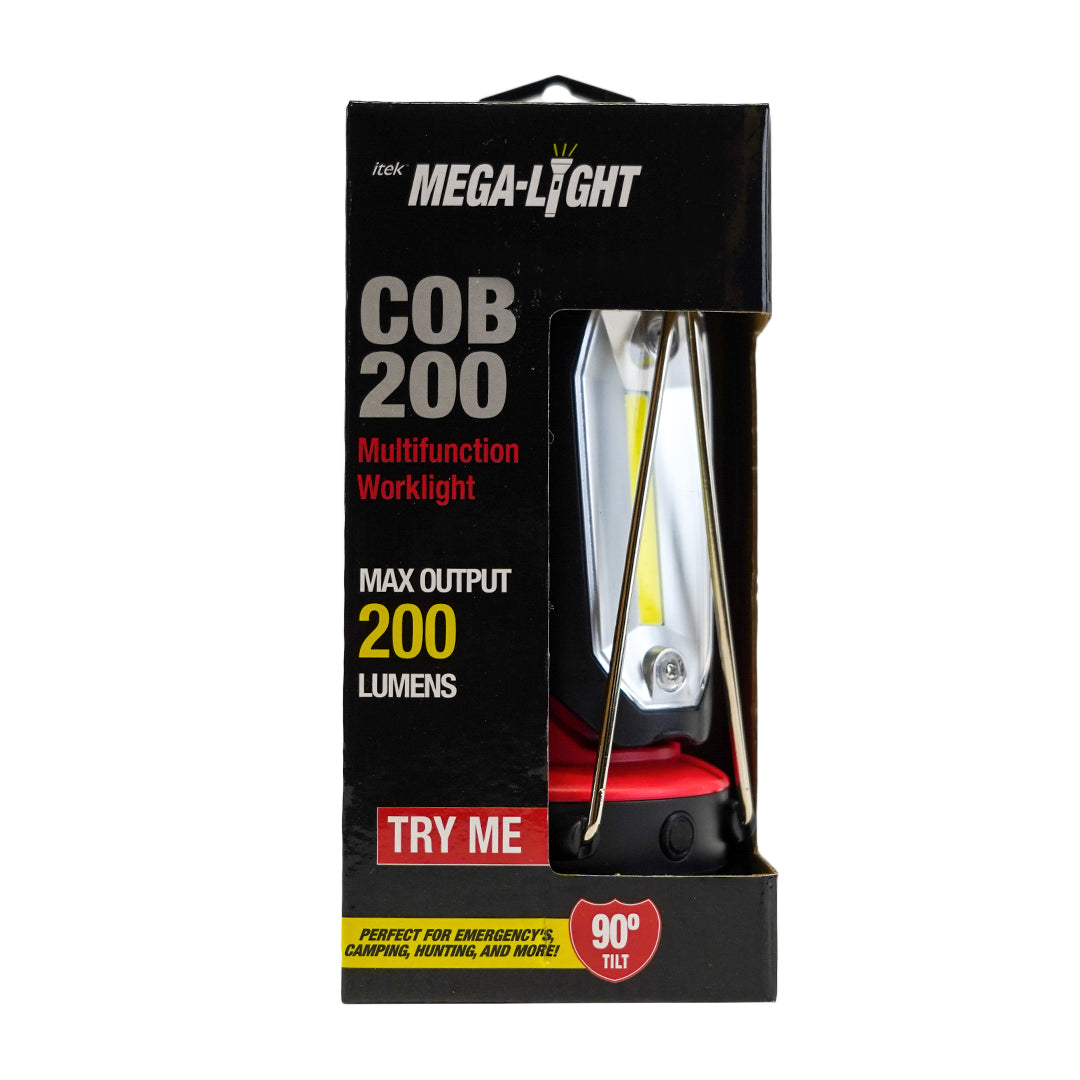 Mega-Light, COB 200 Multi-Function Worklight with Batteries