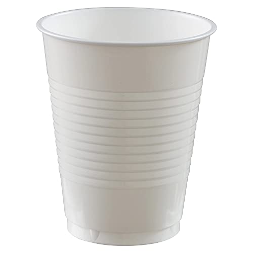 Amscan, CUP 18OZ PL MD CT WHT