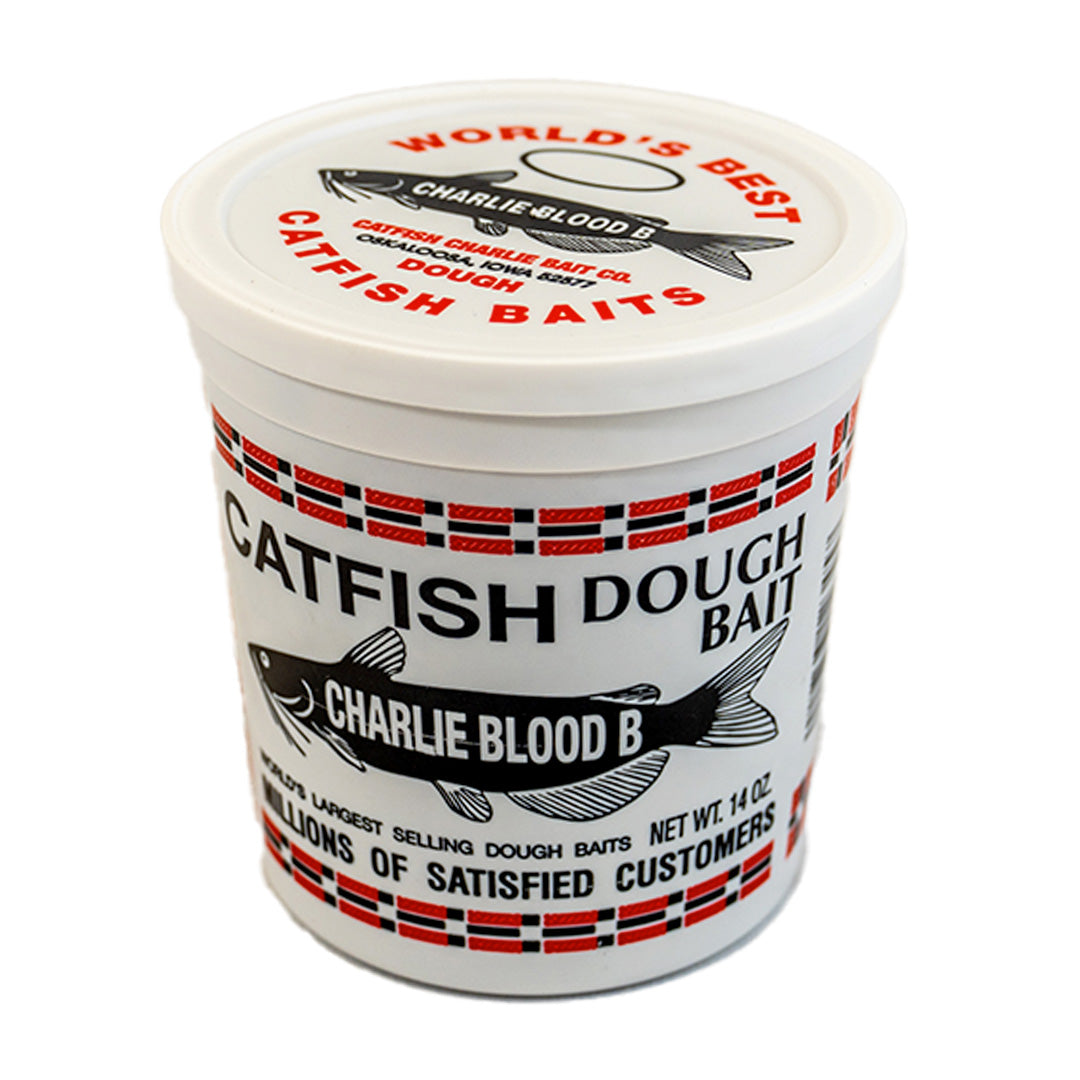 Bishop Distributing Inc., Catfish Charlie 14oz. Blood B Catfish Dough Bait