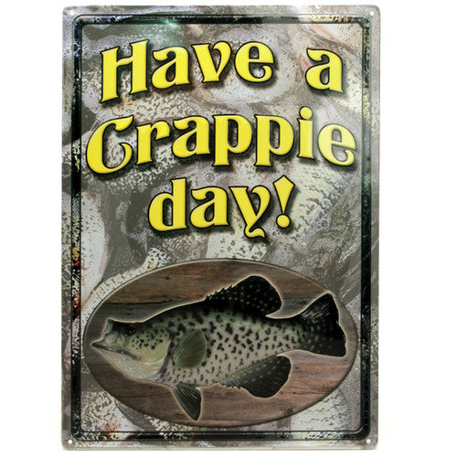 Bishop Distributing Inc., Crappie Day Tin Sign