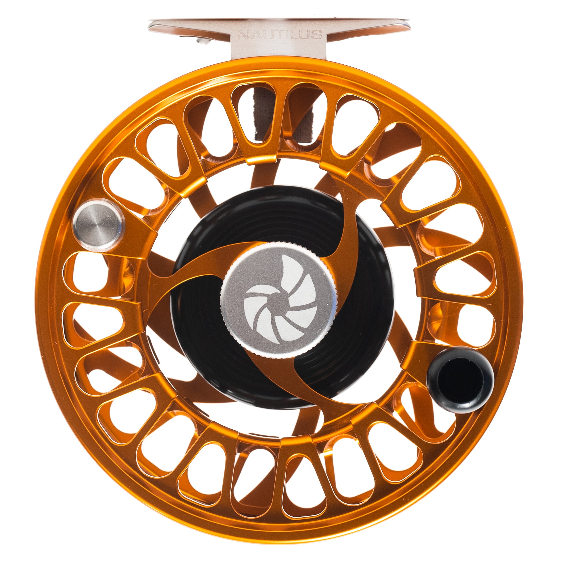 Nautilus Fly Reels, Custom Nautilus NV-G 9/10 Orange/Silver Fly Reel