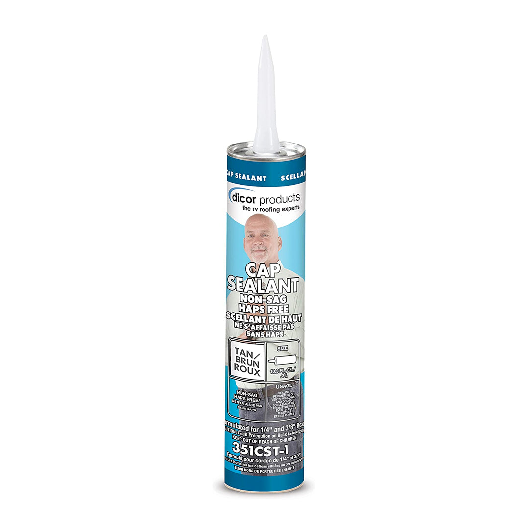 Dicor, Dicor 351CST-1 HAPS-Free Cap Sealant for RV Window and Door Maintenance, Tan