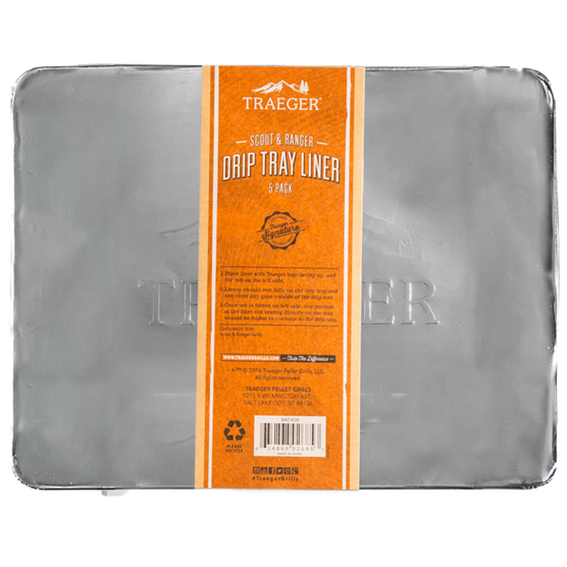 Traeger, Drip Tray Liner 5 Pack - Ranger/Scout