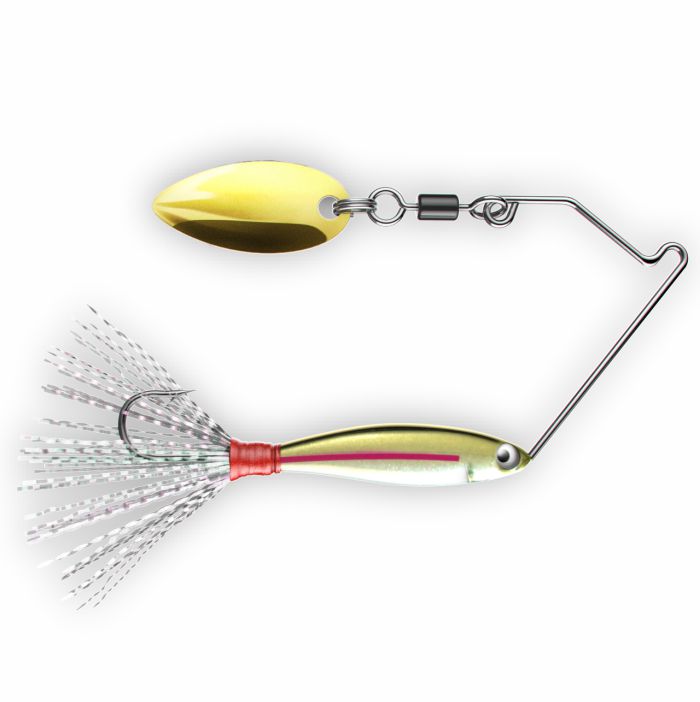 Dynamic Lures, Dynamic Micro SpinnerBait 2.25in Trout Natural