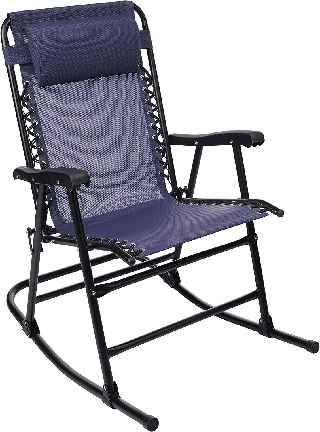 World Famous Sports, Folding Rocking Chair Q-ROCKER-BLUE/BLACK