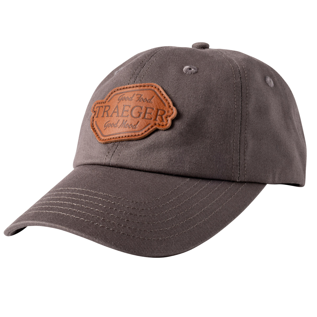 Traeger, Good Food Good Mood Snapback Hat - Charcoal - Adjustable