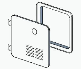 Girards Products, Gswh-2 Door Kit-Wht