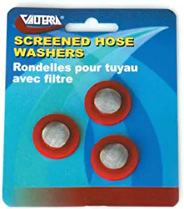 Phoenix, Hose Washers w/Screen Red 3Pk