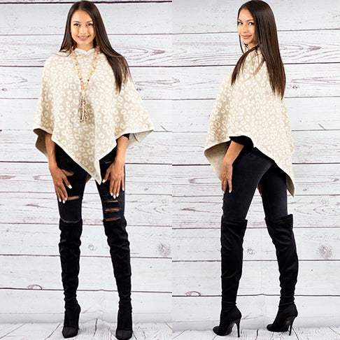 Fashion Wholesale, Leopard Poncho