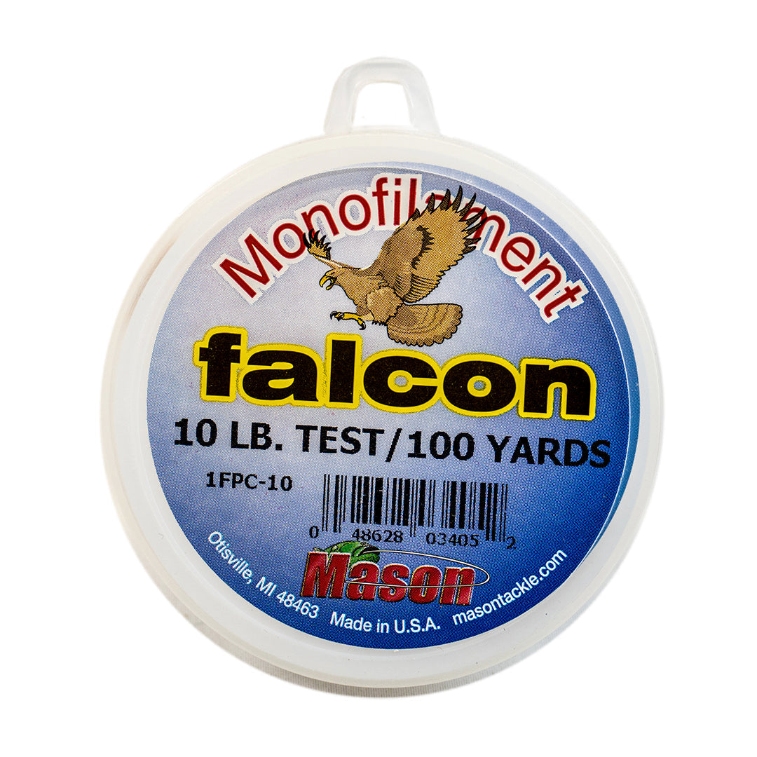 Bishop Distributing Inc., Mason Falcon Monofilament Fishing Line 10lb 100yd Spinning Casting