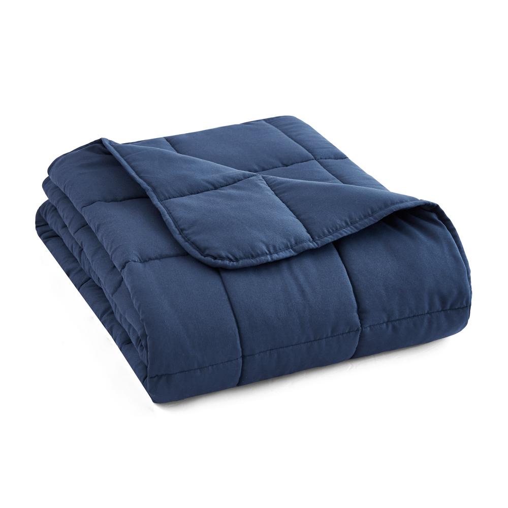 Sutton Home Furnishings, Microfiber Weighted Blankets - Navy