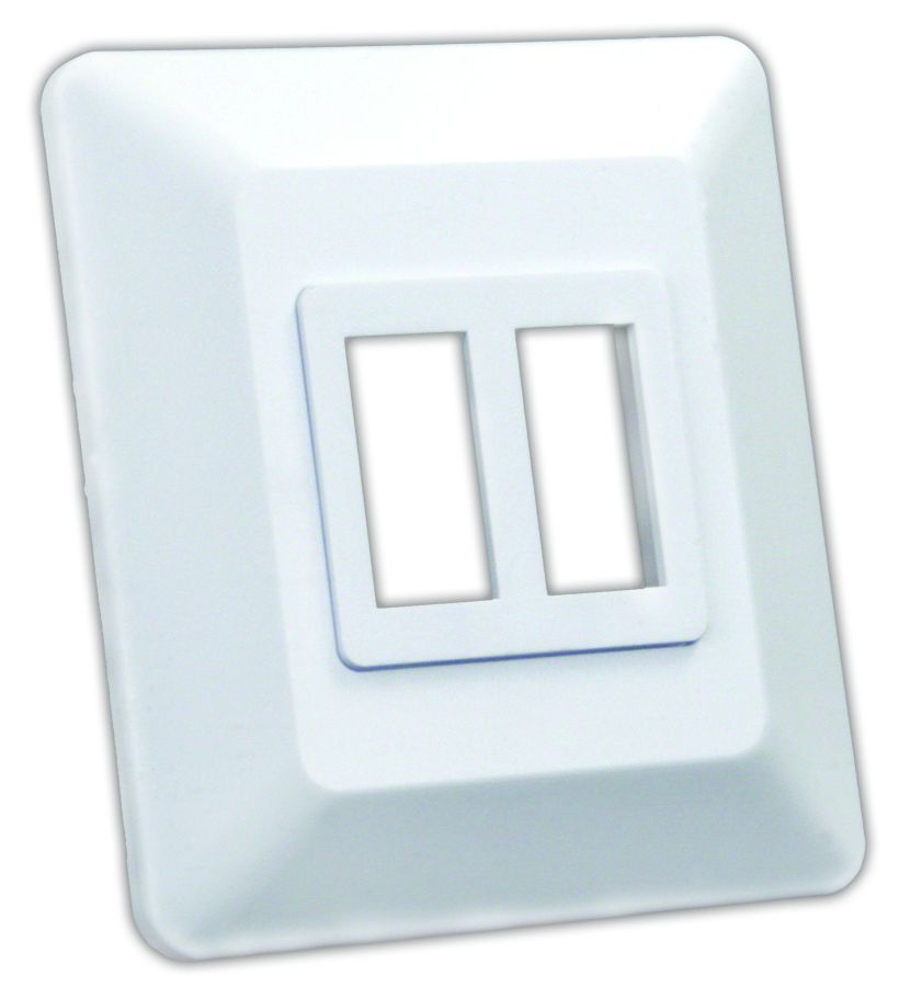 JR Products, Multi Purpose Switch Faceplate; Double Switch Opening